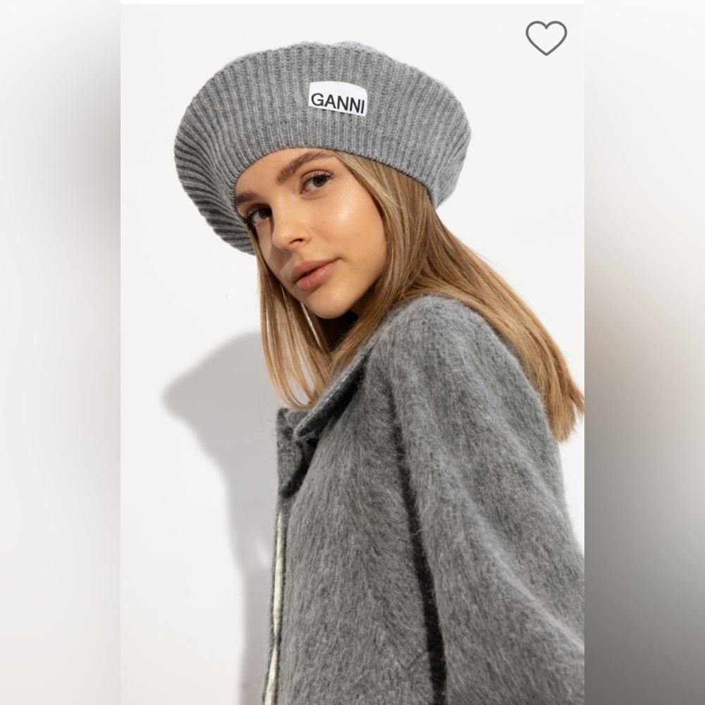 NWT Ganni wool beret